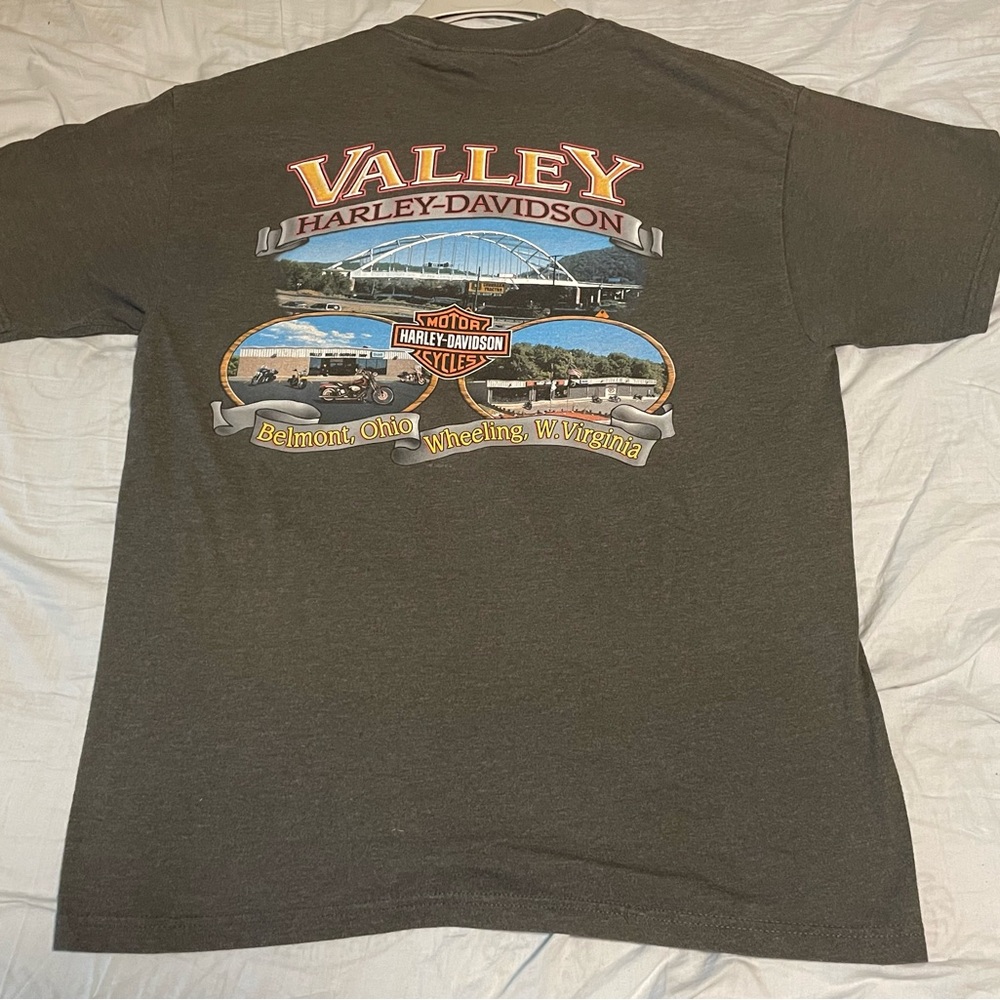 Vintage Harley Davidson Ohio / West Virginia T shirt L Large